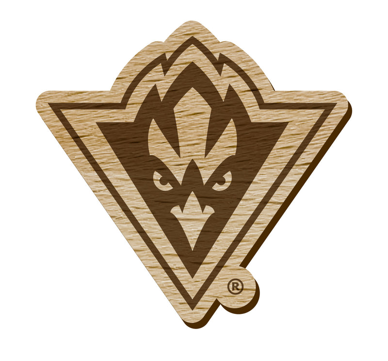 North Carolina Wilmington Seahawks Officially Licensed Precision-Cut Wooden Magnet – Printed or Engraved Logo Etched