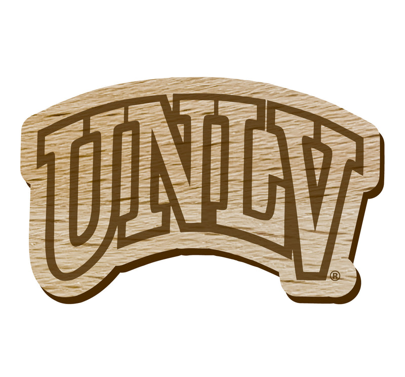 UNLV Rebels Officially Licensed Precision-Cut Wooden Magnet – Printed or Engraved Logo Etched