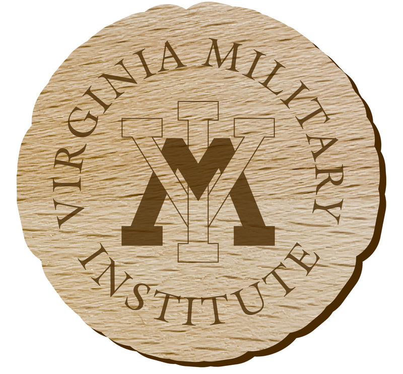 VMI Keydets Officially Licensed Precision-Cut Wooden Magnet – Printed or Engraved Logo Etched