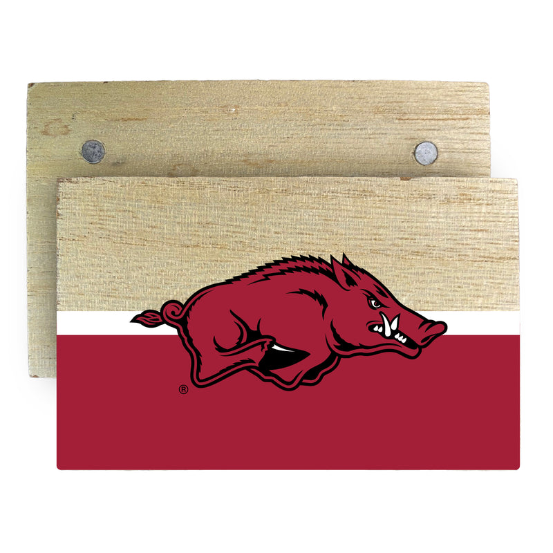 Arkansas Razorbacks Wooden 2" x 3" Fridge Magnet Officially Licensed Collegiate Product