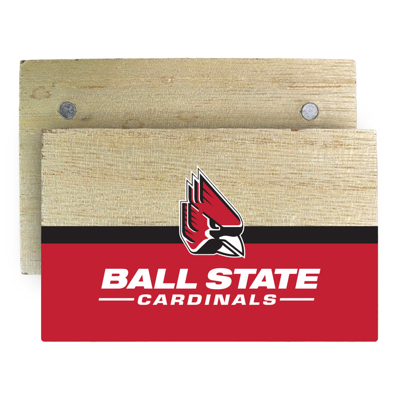 Ball State University Wooden 2" x 3" Fridge Magnet Officially Licensed Collegiate Product