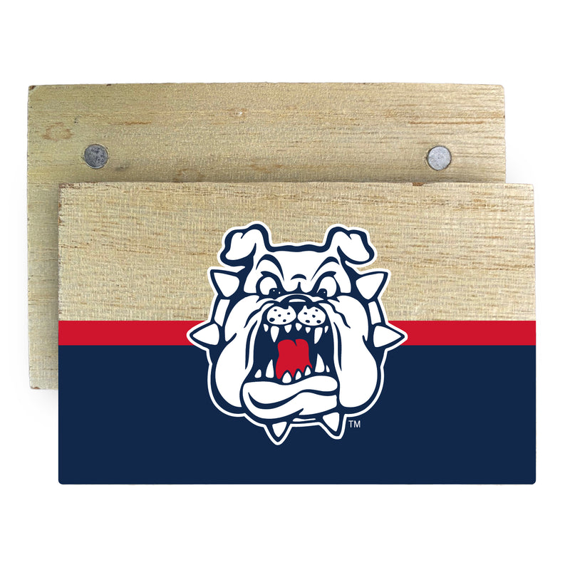 Fresno State Bulldogs Wooden 2" x 3" Fridge Magnet Officially Licensed Collegiate Product