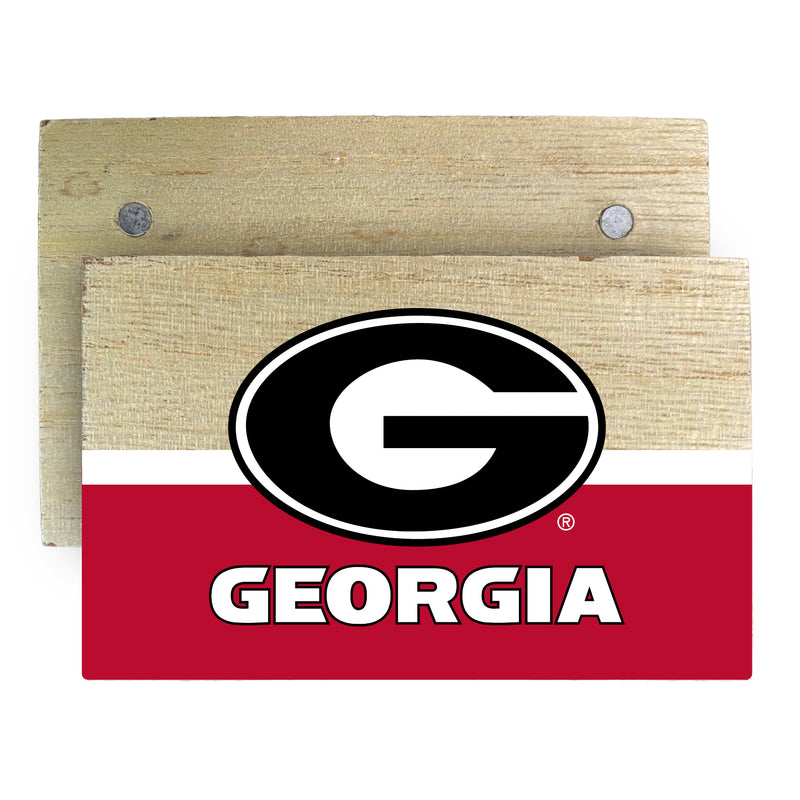 Georgia Bulldogs Wooden 2" x 3" Fridge Magnet Officially Licensed Collegiate Product