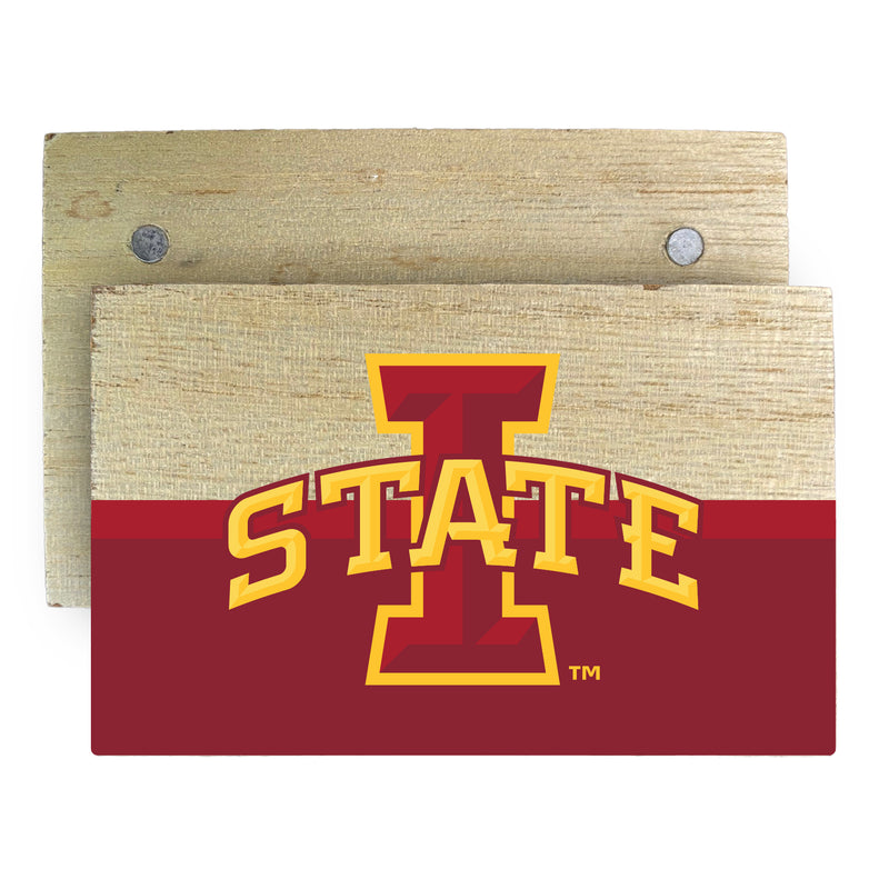 Iowa State Cyclones Wooden 2" x 3" Fridge Magnet Officially Licensed Collegiate Product