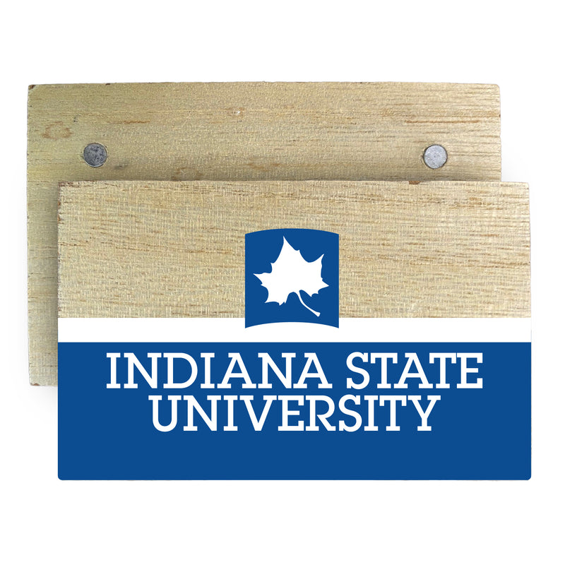 Indiana State University Wooden 2" x 3" Fridge Magnet Officially Licensed Collegiate Product
