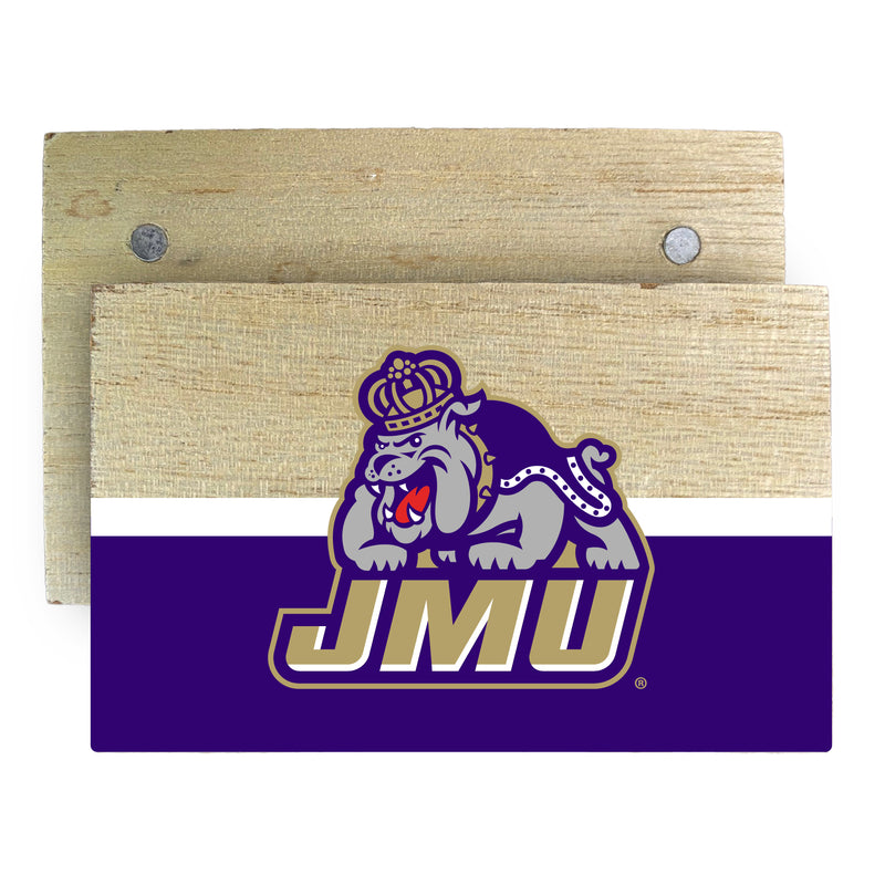 James Madison Dukes Wooden 2" x 3" Fridge Magnet Officially Licensed Collegiate Product