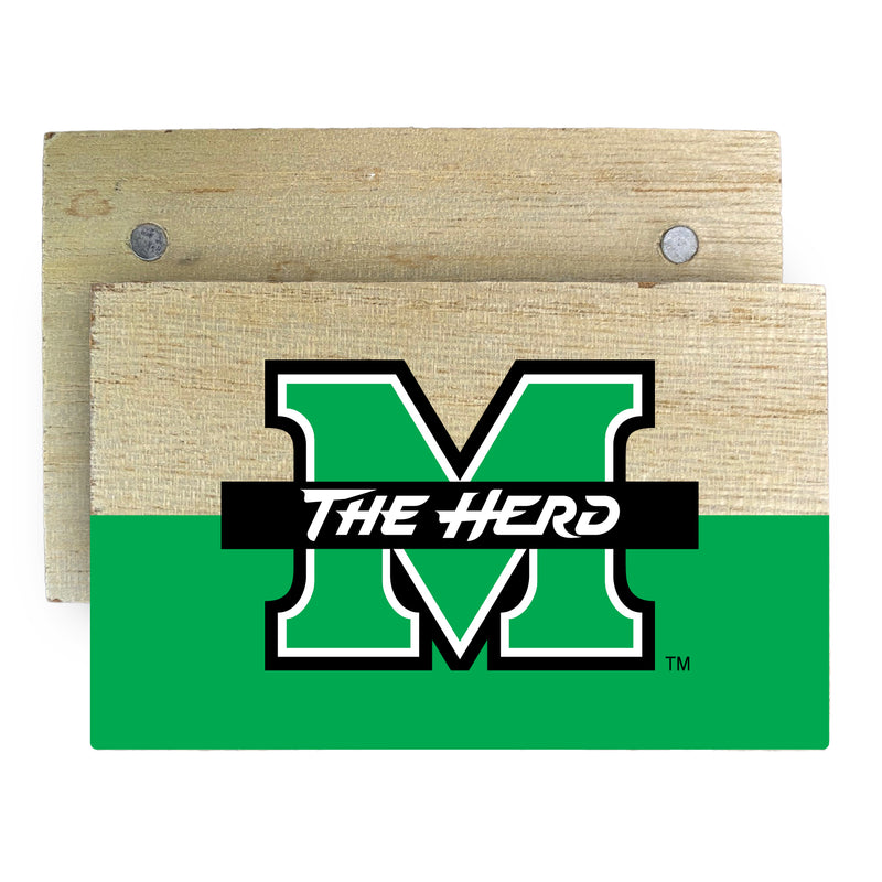 Marshall Thundering Herd Wooden 2" x 3" Fridge Magnet Officially Licensed Collegiate Product