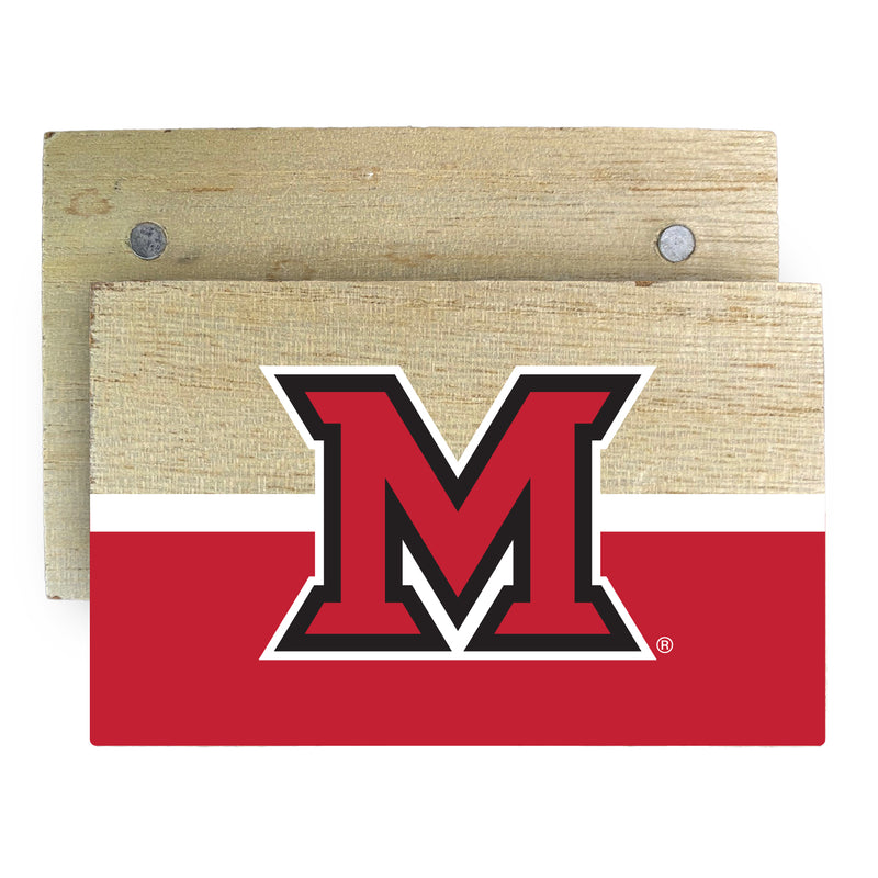 Miami University of Ohio Wooden 2" x 3" Fridge Magnet Officially Licensed Collegiate Product
