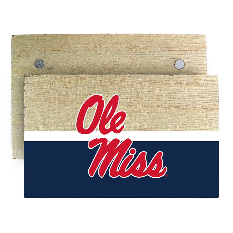 Mississippi Rebels "Ole Miss" Wooden 2" x 3" Fridge Magnet Officially Licensed Collegiate Product