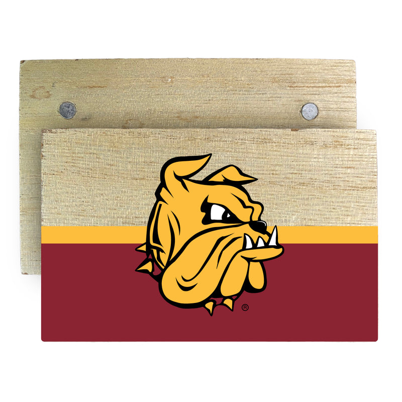 Minnesota Duluth Bulldogs Wooden 2" x 3" Fridge Magnet Officially Licensed Collegiate Product