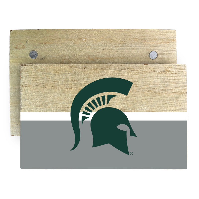 Michigan State Spartans Wooden 2" x 3" Fridge Magnet Officially Licensed Collegiate Product