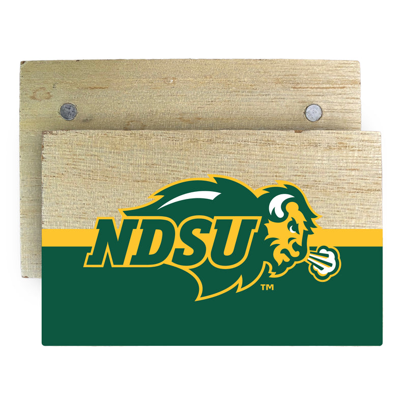 North Dakota State Bison Wooden 2" x 3" Fridge Magnet Officially Licensed Collegiate Product