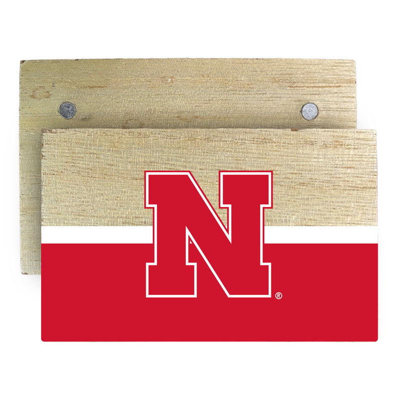 Nebraska Cornhuskers Wooden 2" x 3" Fridge Magnet Officially Licensed Collegiate Product