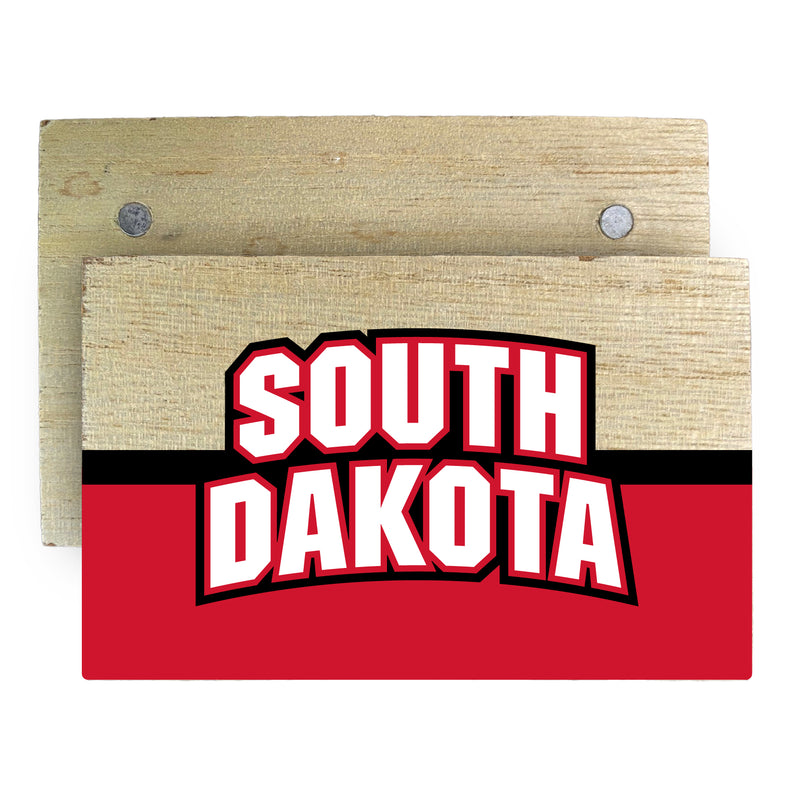 South Dakota Coyotes Wooden 2" x 3" Fridge Magnet Officially Licensed Collegiate Product