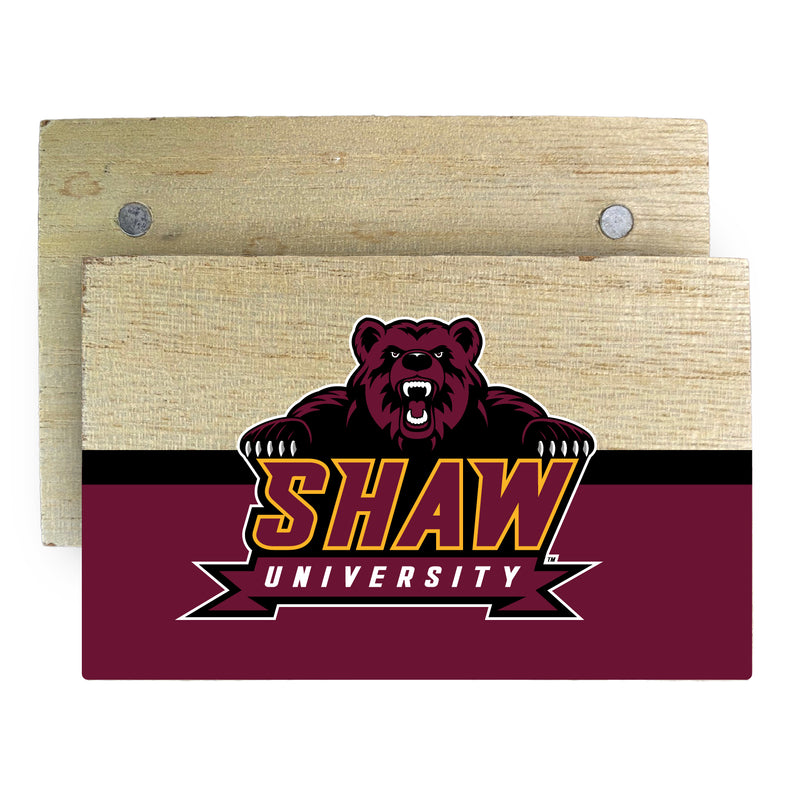 Shaw University Bears Wooden 2" x 3" Fridge Magnet Officially Licensed Collegiate Product