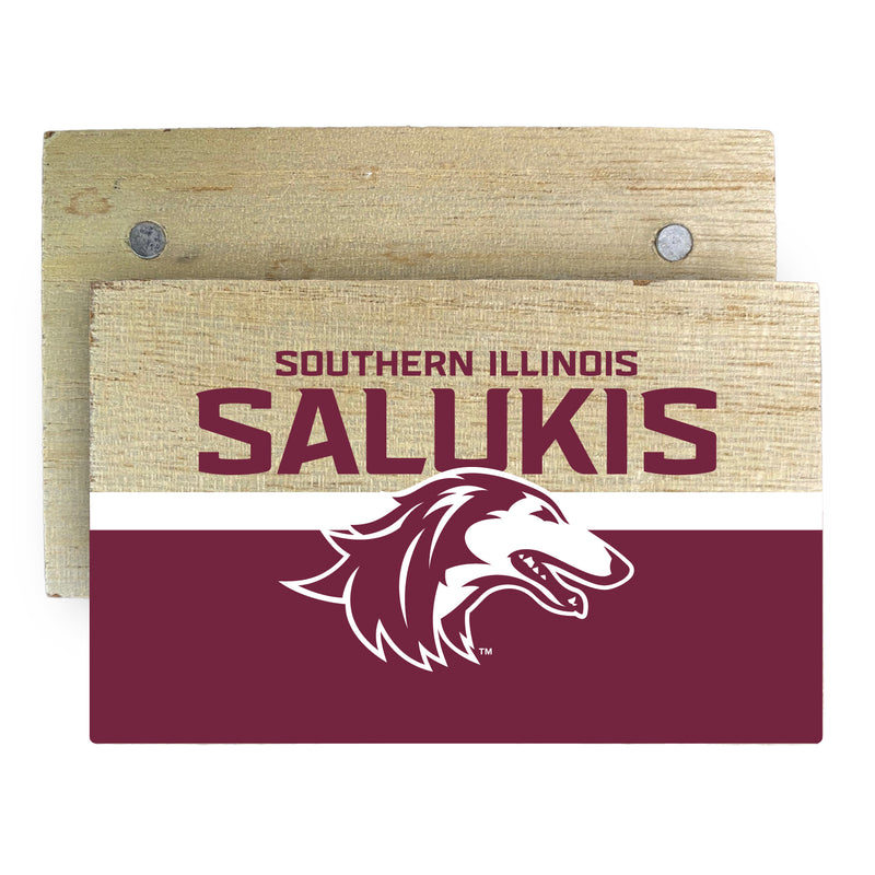 Southern Illinois Salukis Wooden 2" x 3" Fridge Magnet Officially Licensed Collegiate Product