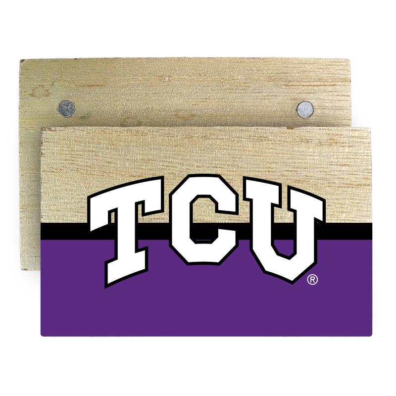 Texas Christian University Wooden 2" x 3" Fridge Magnet Officially Licensed Collegiate Product