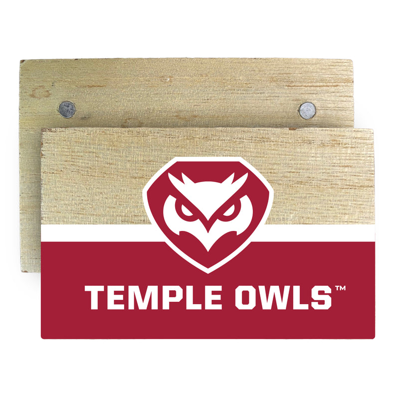 Temple University Wooden 2" x 3" Fridge Magnet Officially Licensed Collegiate Product