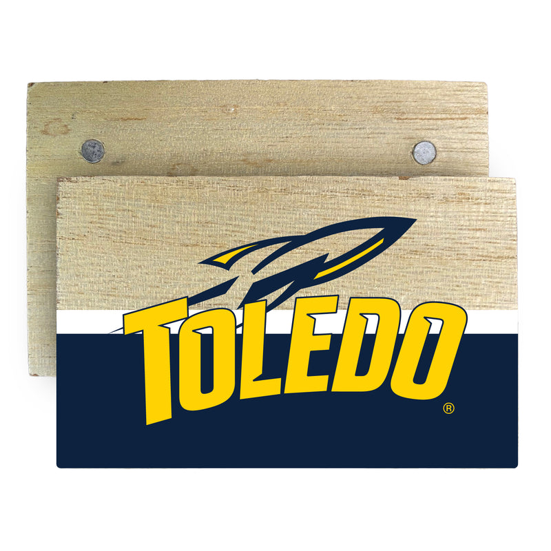 Toledo Rockets Wooden 2" x 3" Fridge Magnet Officially Licensed Collegiate Product