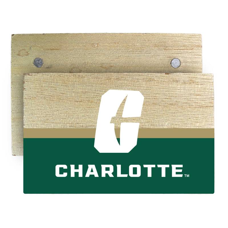 North Carolina Charlotte Forty-Niners Wooden 2" x 3" Fridge Magnet Officially Licensed Collegiate Product