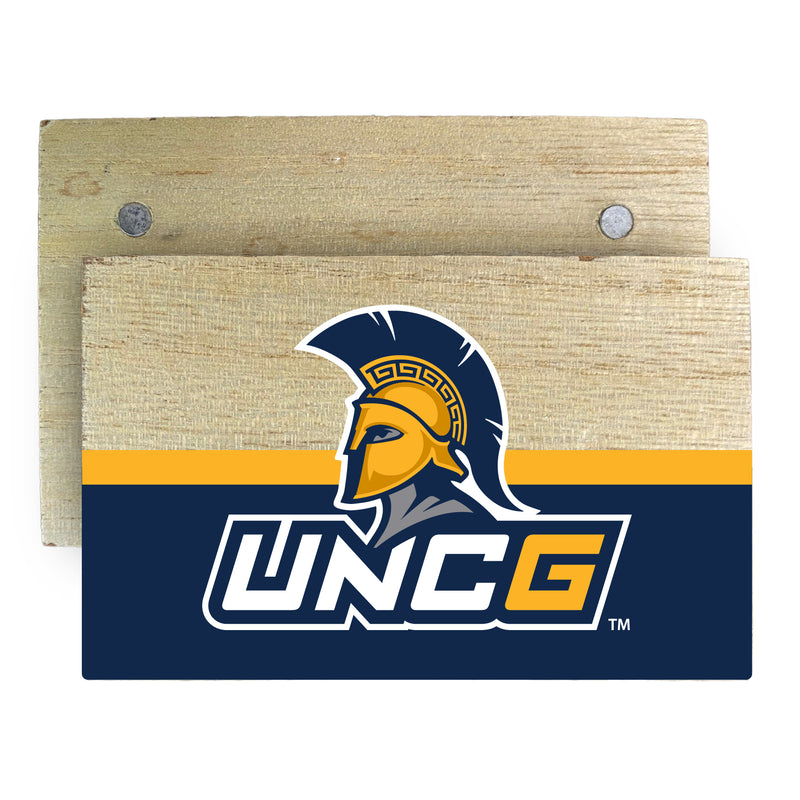 North Carolina Greensboro Spartans Wooden 2" x 3" Fridge Magnet Officially Licensed Collegiate Product