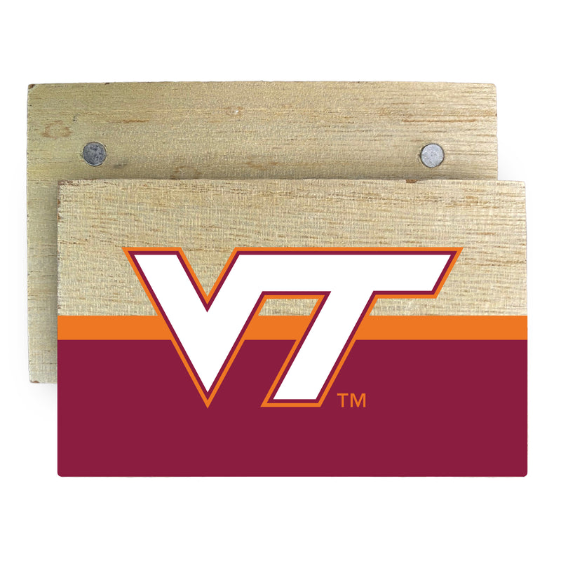 Virginia Tech Hokies Wooden 2" x 3" Fridge Magnet Officially Licensed Collegiate Product