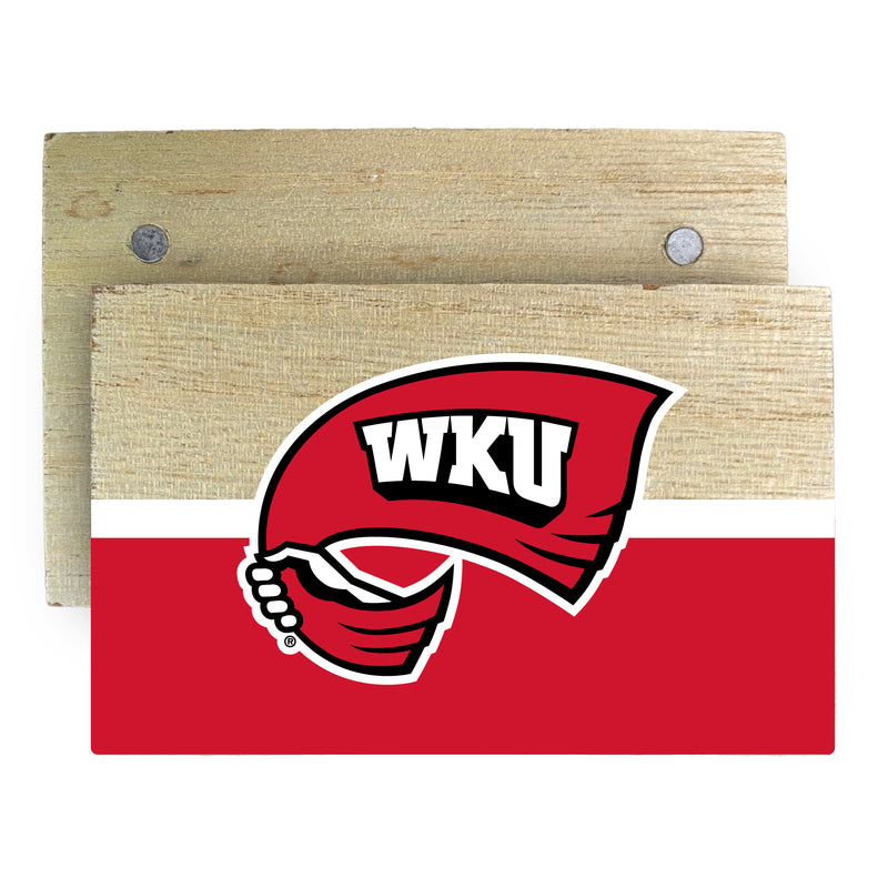 Western Kentucky Hilltoppers Wooden 2" x 3" Fridge Magnet Officially Licensed Collegiate Product