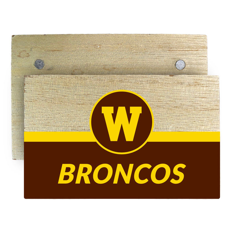Western Michigan University Wooden 2" x 3" Fridge Magnet Officially Licensed Collegiate Product