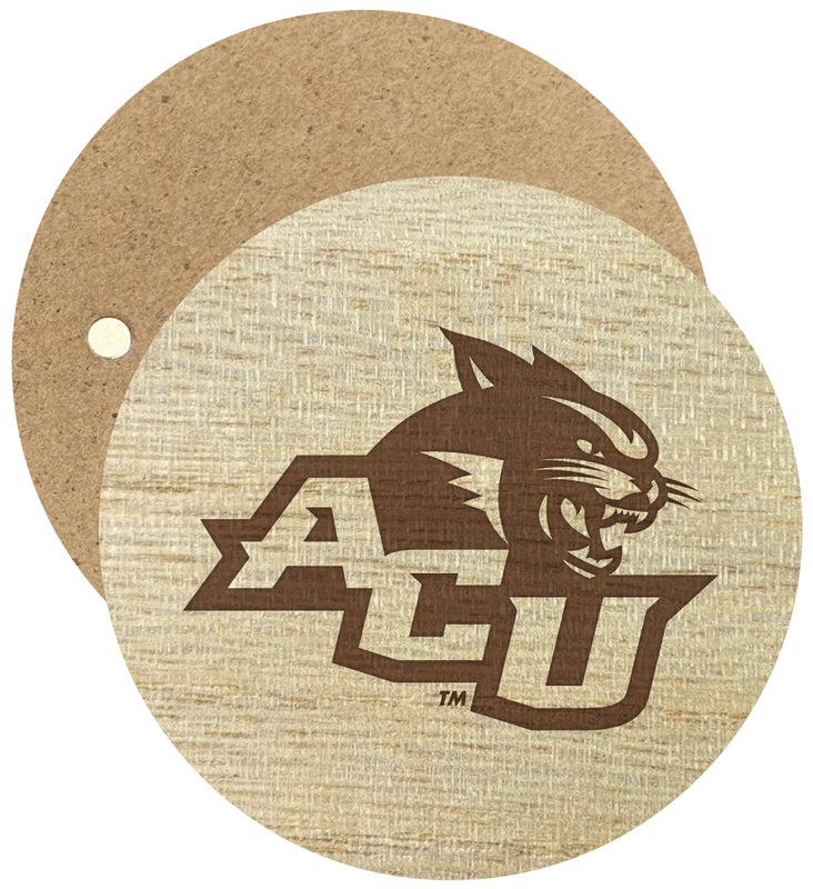 Abilene Christian University Engraved Round Wooden 2.5" Fridge Magnet Officially Licensed Collegiate Product Single