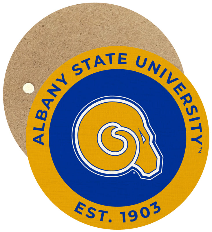 Albany State University Round Wooden 2.5" Fridge Magnet Officially Licensed Collegiate Product Single