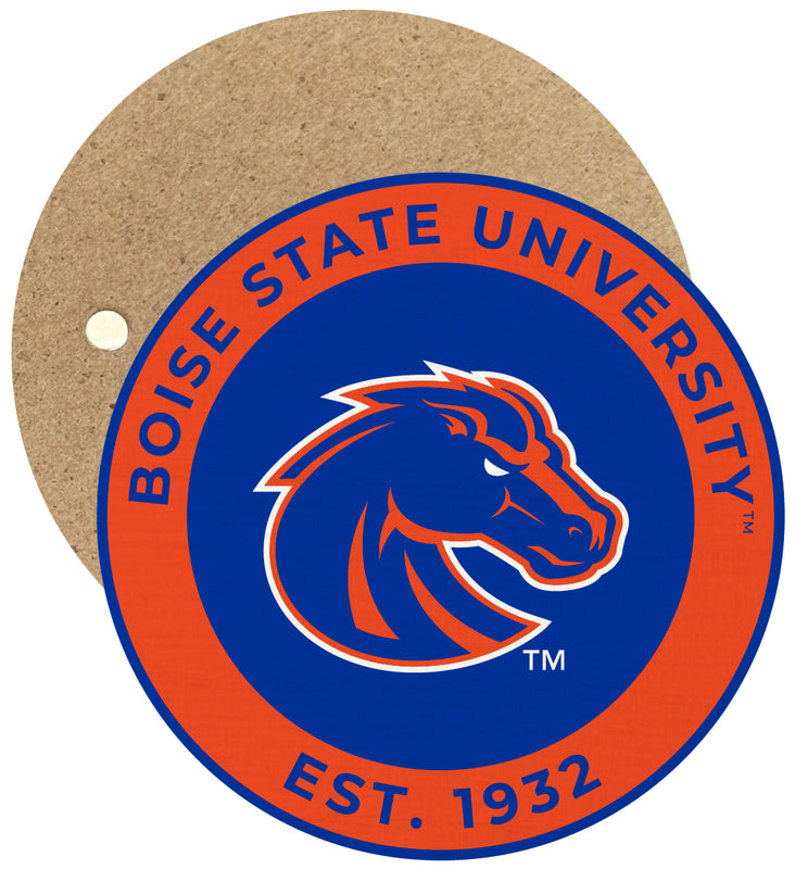 Boise State Broncos Round Wooden 2.5" Fridge Magnet Officially Licensed Collegiate Product Single