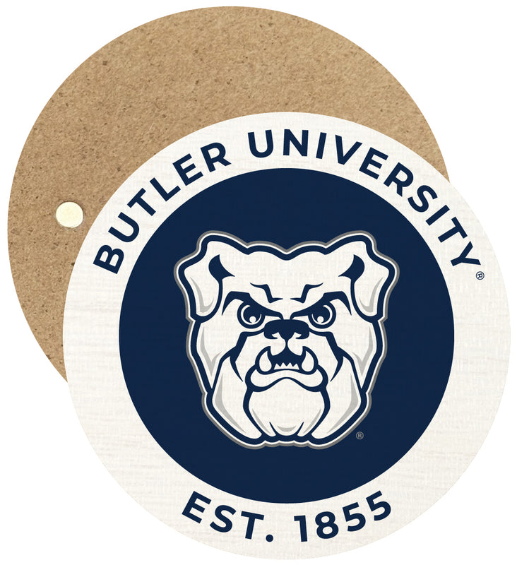 Butler Bulldogs Round Wooden 2.5" Fridge Magnet Officially Licensed Collegiate Product Single