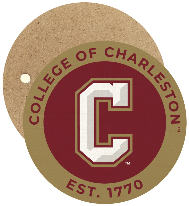 College of Charleston Round Wooden 2.5" Fridge Magnet Officially Licensed Collegiate Product Single