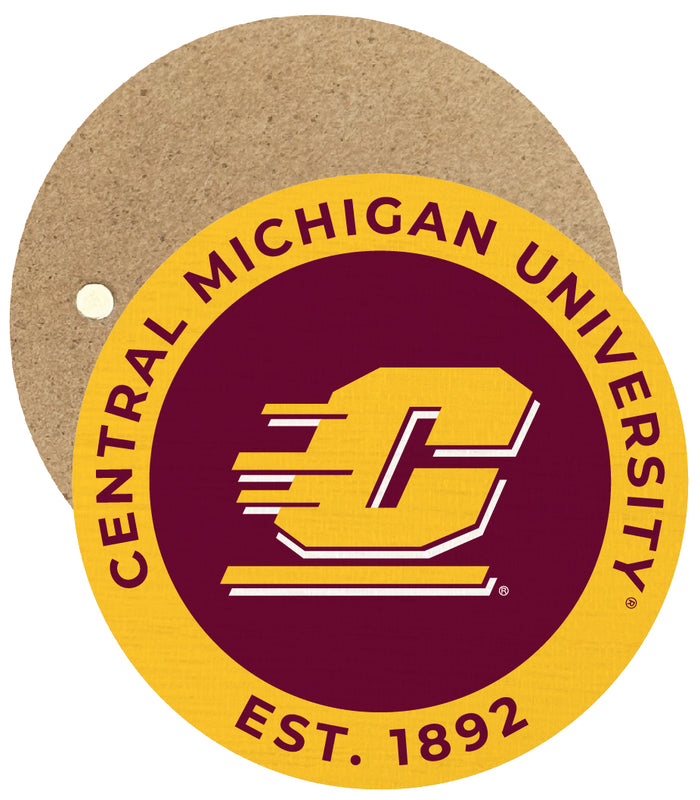 Central Michigan University Round Wooden 2.5" Fridge Magnet Officially Licensed Collegiate Product Single