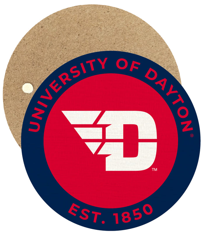 Dayton Flyers Round Wooden 2.5" Fridge Magnet Officially Licensed Collegiate Product 4-Pack