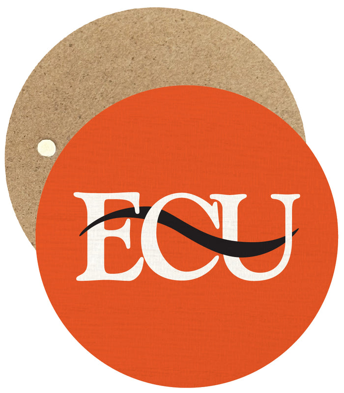 East Central University Tigers Round Wooden 2.5" Fridge Magnet Officially Licensed Collegiate Product 2-Pack