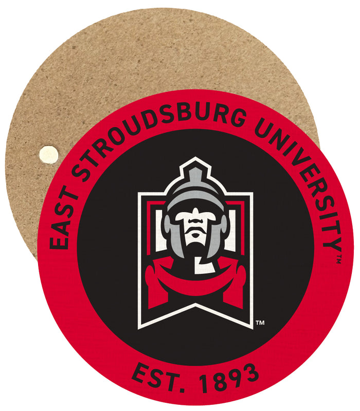 East Stroudsburg University Round Wooden 2.5" Fridge Magnet Officially Licensed Collegiate Product Single