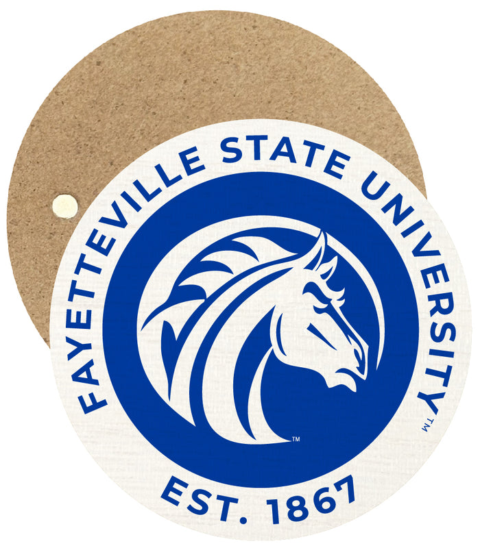 Fayetteville State University Round Wooden 2.5" Fridge Magnet Officially Licensed Collegiate Product 2-Pack