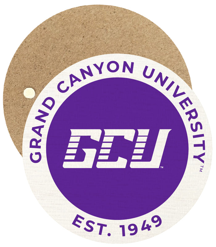 Grand Canyon University Lopes Round Wooden 2.5" Fridge Magnet Officially Licensed Collegiate Product 2-Pack