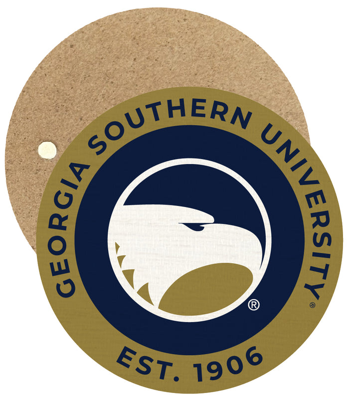 Georgia Southern Eagles Round Wooden 2.5" Fridge Magnet Officially Licensed Collegiate Product Single