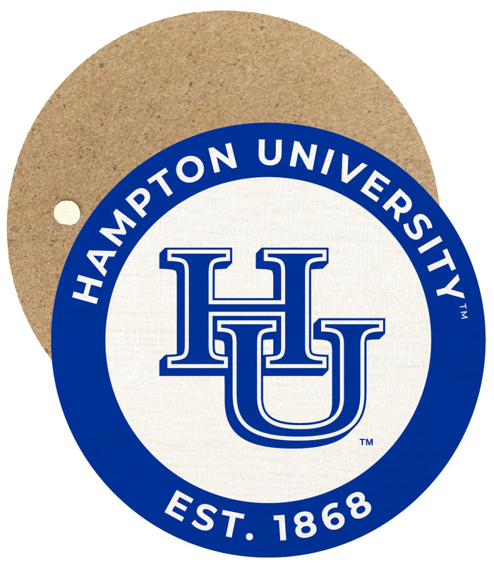 Hampton University Round Wooden 2.5" Fridge Magnet Officially Licensed Collegiate Product Single