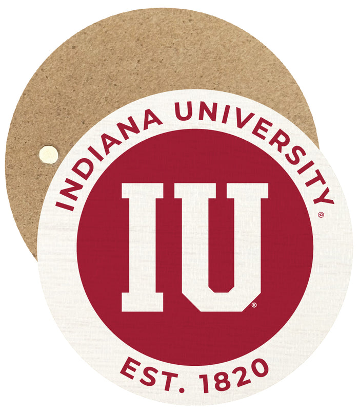 Indiana Hoosiers Round Wooden 2.5" Fridge Magnet Officially Licensed Collegiate Product Single