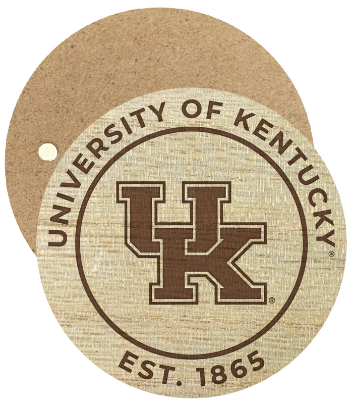 Kentucky Wildcats Engraved Round Wooden 2.5" Fridge Magnet Officially Licensed Collegiate Product Single
