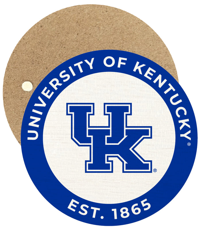 Kentucky Wildcats Round Wooden 2.5" Fridge Magnet Officially Licensed Collegiate Product Single