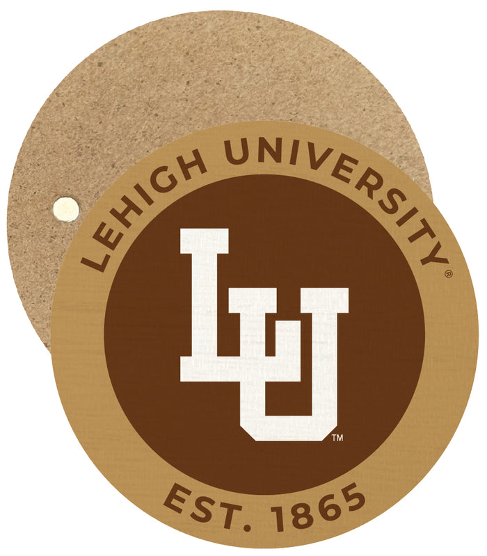 Lehigh University Mountain Hawks Round Wooden 2.5" Fridge Magnet Officially Licensed Collegiate Product Single