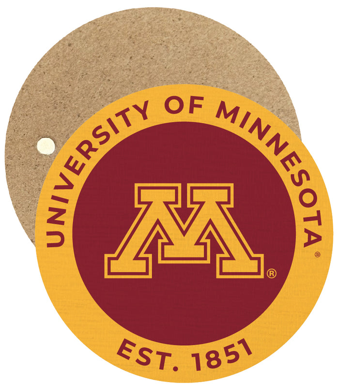 Minnesota Gophers Round Wooden 2.5" Fridge Magnet Officially Licensed Collegiate Product Single