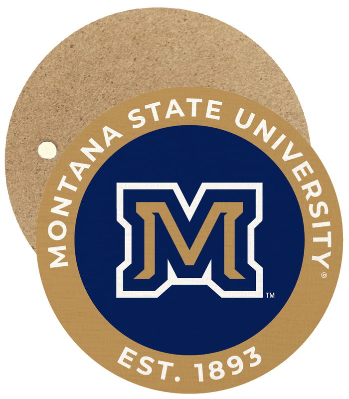 Montana State Bobcats Round Wooden 2.5" Fridge Magnet Officially Licensed Collegiate Product Single