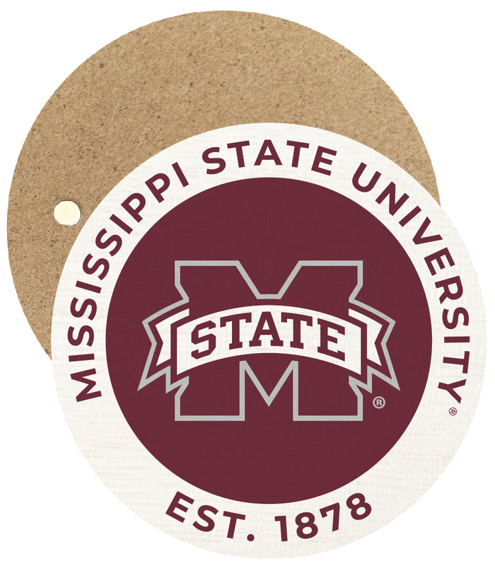 Mississippi State Bulldogs Round Wooden 2.5" Fridge Magnet Officially Licensed Collegiate Product Single