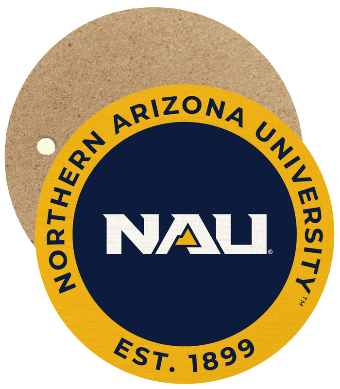 Northern Arizona University Round Wooden 2.5" Fridge Magnet Officially Licensed Collegiate Product 4-Pack