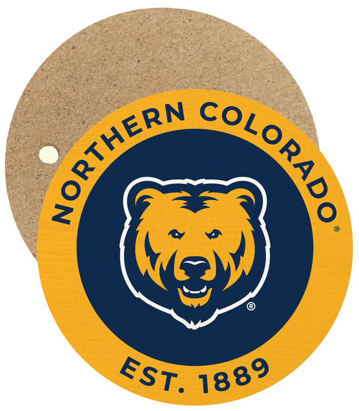 Northern Colorado Bears Round Wooden 2.5" Fridge Magnet Officially Licensed Collegiate Product 2-Pack